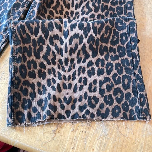 Zara Mid Rise Culottes leopard print - Picture 9 of 10